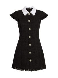 Shop Likely Riello Collared Tweed Minidress at Saks Fifth Avenue