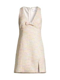 Shop Likely Troya Tweed V-Neck Minidress at Saks Fifth Avenue