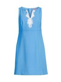 Shop Lilly Pulitzer Trini Embroidered Sleeveless Minidress at Saks Fifth Avenue