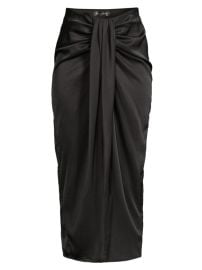 Shop Line Dot Selma Draped Satin Midi-Skirt at Saks Fifth Avenue