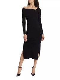 Shop Line Dot Sylvie One-Shoulder Sweaterdress at Saks Fifth Avenue