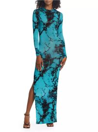 Shop Louisa Ballou High Tide Tie-Dye Maxi Dress Saks Fifth Avenue at Saks Fifth Avenue