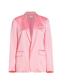 Shop LoveShackFancy Astara Silk Charmeuse Blazer at Saks Fifth Avenue