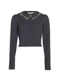 Shop LoveShackFancy Rumi Cropped Wool Cardigan at Saks Fifth Avenue