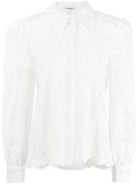 Shop Lx27Agence lace-detail button-up shirt with Express Delivery - at Farfetch