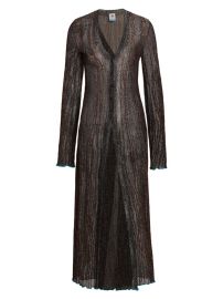 Shop M Missoni Metallic Longline Duster at Saks Fifth Avenue