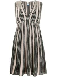 Shop M Missoni metallic-striped mini dress with Express Delivery - at Farfetch