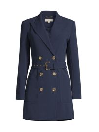 Shop MICHAEL Michael Kors Crepe Double-Breasted Blazer Dress at Saks Fifth Avenue