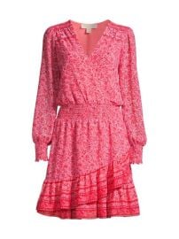 Shop MICHAEL Michael Kors Julia Printed Dress at Saks Fifth Avenue