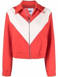 Shop MSGM colour-block track jacket with Express Delivery - at Farfetch