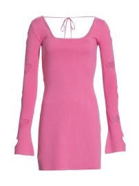 Shop Mach Mach Gaia Heart Cut-Out Minidress at Saks Fifth Avenue