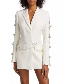 Shop Mach Mach Wool Bow-Detail Blazer Dress at Saks Fifth Avenue