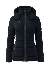 Shop Mackage Patsy Hooded Stretch Down Jacket at Saks Fifth Avenue