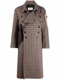 Shop Maison Margiela check-print wool coat with Express Delivery - at Farfetch