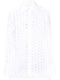 Shop Maison Margiela cut-out cotton shirt with Express Delivery - at Farfetch