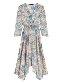 Shop Maje Asymmetric Abstract Print Dress at Saks Fifth Avenue