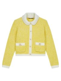 Shop Maje Boucl-Knit Cardigan at Saks Fifth Avenue