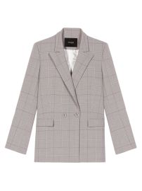 Shop Maje Checked Tailored Blazer at Saks Fifth Avenue