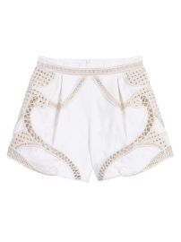 Shop Maje Crochet-Knit Shorts at Saks Fifth Avenue