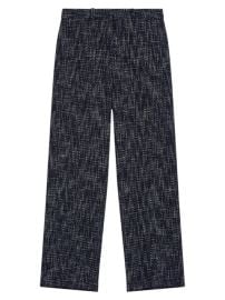 Shop Maje Cropped Wide Leg Tweed Pants at Saks Fifth Avenue