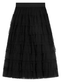 Shop Maje Josepha Layered Tulle Midi Skirt at Saks Fifth Avenue