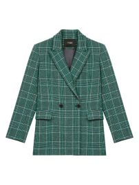 Shop Maje Prince Of Wales Tailored Jacket at Saks Fifth Avenue