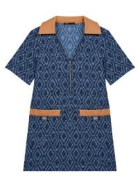 Shop Maje Rijean Woven Cotton Shift Dress at Saks Fifth Avenue