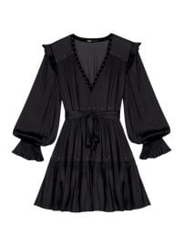 Shop Maje Rinode Grommet-Trim Mini Dress at Saks Fifth Avenue