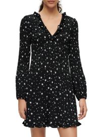 Shop Maje Rockalie Star-Print Mini Dress at Saks Fifth Avenue