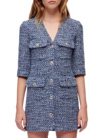 Shop Maje Rollye Tweed Mini Dress at Saks Fifth Avenue