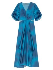 Shop Maje Satin-Look Maxi Dress at Saks Fifth Avenue