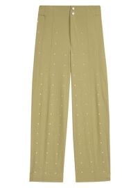 Shop Maje Studded Baggy Trousers at Saks Fifth Avenue