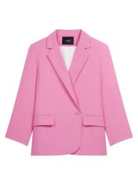 Shop Maje Vestale Double-Breasted Blazer at Saks Fifth Avenue