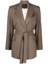 Shop Maje tie-waist blazer with Express Delivery - at Farfetch