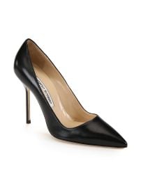 Shop Manolo Blahnik BB 105 Leather Pumps at Saks Fifth Avenue