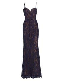 Shop Marchesa Notte Lace Sweetheart Mermaid Gown at Saks Fifth Avenue