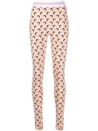 Shop Marine Serre crescent moon-print leggings with Express Delivery - at Farfetch