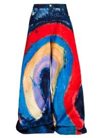 Shop Marni Graphic Cotton-Blend Flared Denim Pants at Saks Fifth Avenue