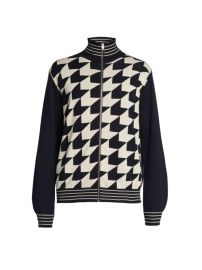 Shop Marni Pied De Poule Jacquard Zip Cardigan at Saks Fifth Avenue