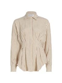 Shop Max Mara Eritrea Striped Linen Shirt at Saks Fifth Avenue