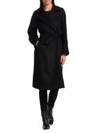 Shop Max Mara Manuela Icon Camel Hair Belted Wrap Coat at Saks Fifth Avenue