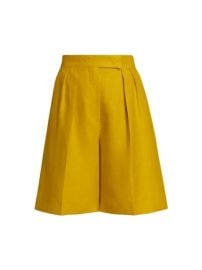 Shop Max Mara Rosi Linen Wide-Leg Tailored Shorts at Saks Fifth Avenue