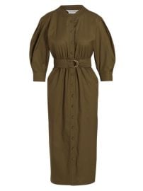 Shop Max Mara Ughetta Puff-Sleeve Midi-Dress at Saks Fifth Avenue