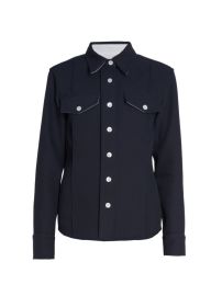 Shop Meryll Rogge Button-Front Denim-Twill Shirt at Saks Fifth Avenue