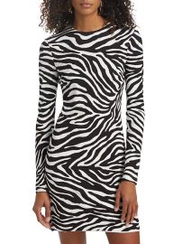 Shop Michael Kors Collection Brushstroke Zebra-Print Shift Dress at Saks Fifth Avenue