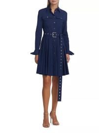 Shop Michael Kors Collection Cargo Belted Shirtdress at Saks Fifth Avenue