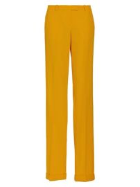 Shop Michael Kors Collection Carolyn Wool Straight-Leg Pants at Saks Fifth Avenue