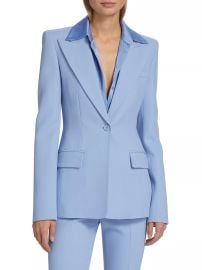 Shop Michael Kors Collection Georgina Peak Single-Button Blazer at Saks Fifth Avenue