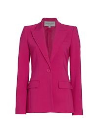 Shop Michael Kors Collection Georgina Single-Breasted Virgin-Wool Blazer at Saks Fifth Avenue