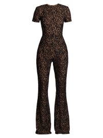 Shop Michael Kors Collection Lace Flared-Leg Jumpsuit at Saks Fifth Avenue